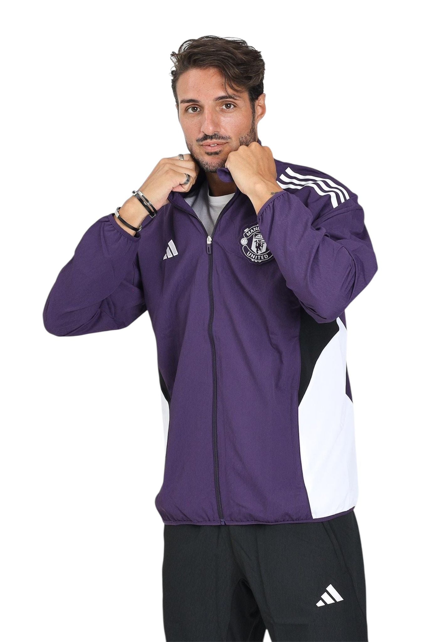 Tuta Manchester United Viola nero - Tute - adidas