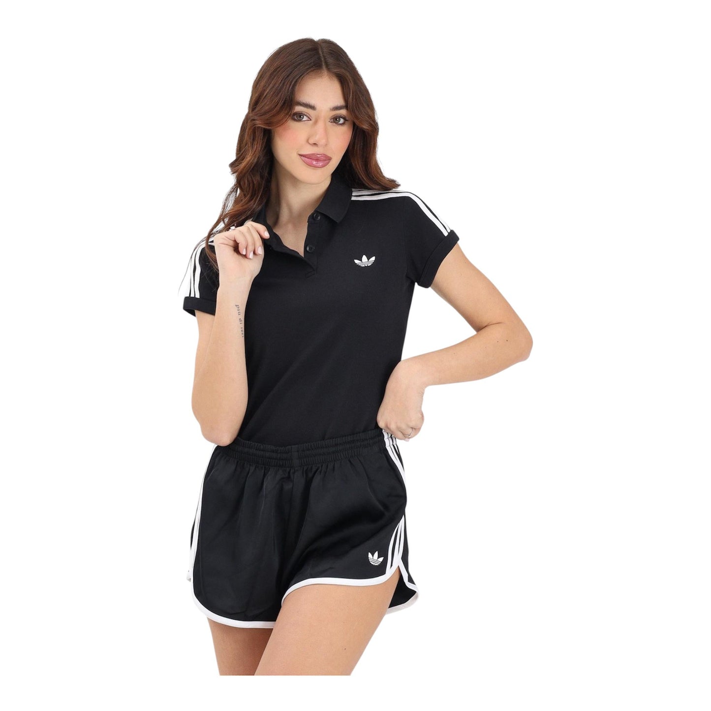 Adidas 3-Stripes donna black polo - T-Shirt e Polo - adidas