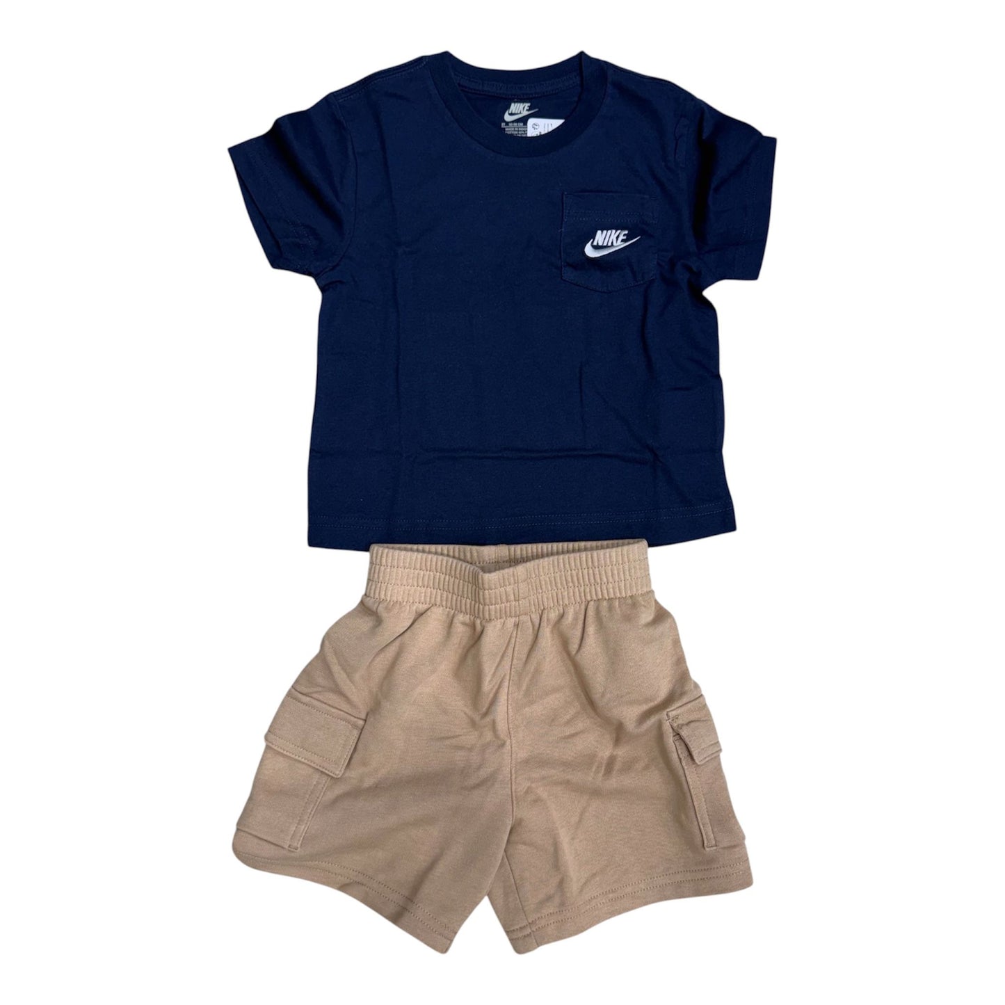 Completino Nike NSW PKT TEE FT SHORT SET Blu beige kids - Completi - Nike