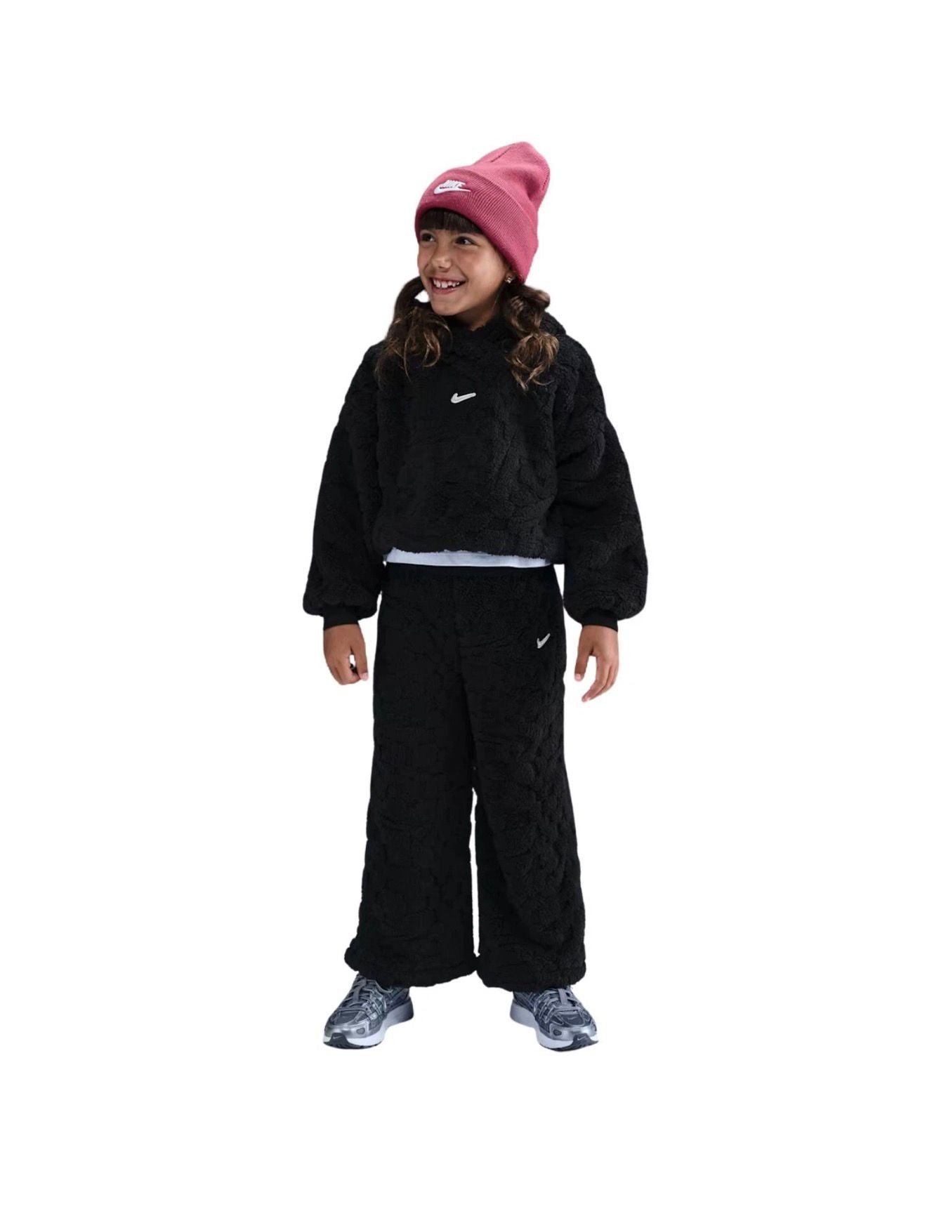 Tuta Nike Teddy Black bambina - Tute - Nike