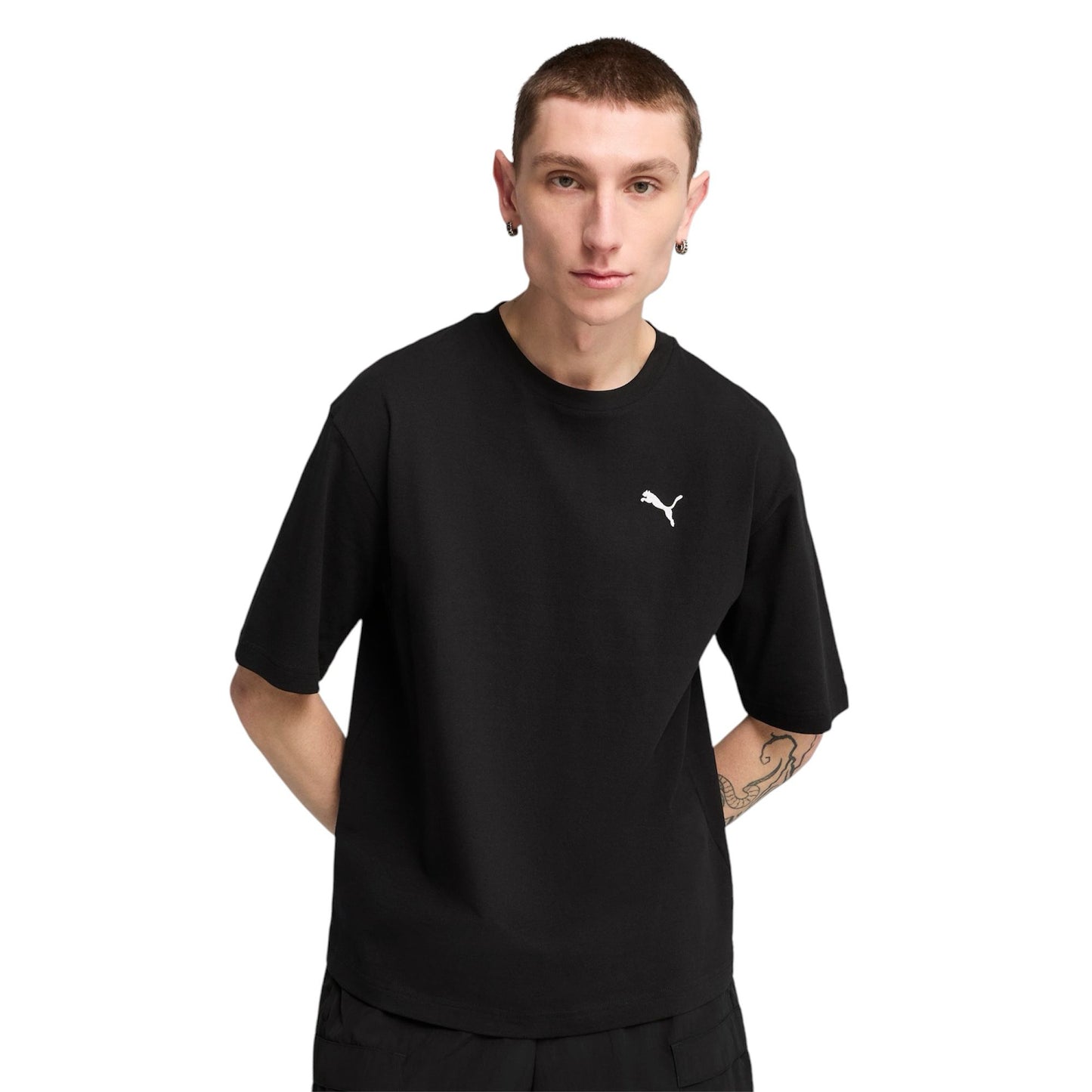 T Shirt Puma WARDROBE ESS Tee Black - T-Shirt e Polo - puma