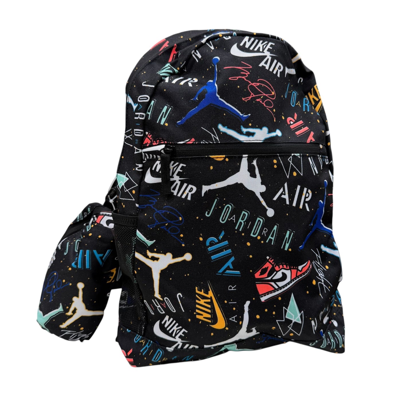 Zaino Jordan AIR SCHOOL BACKPACK Black multilogo con astuccio - Zaini - Jordan