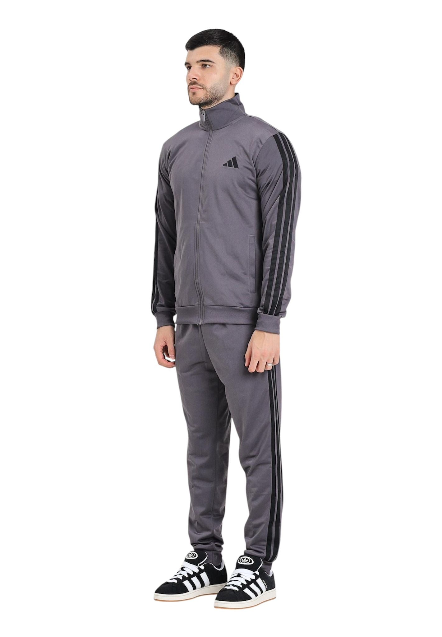 Tuta Adidas Purple dark Grey con strisce 2025 - Tute - adidas