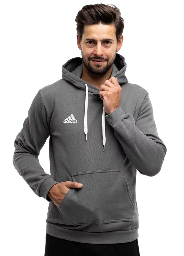 Felpa Adidas Ent22 Hoody Grigio scuro cappuccio- Felpe - adidas