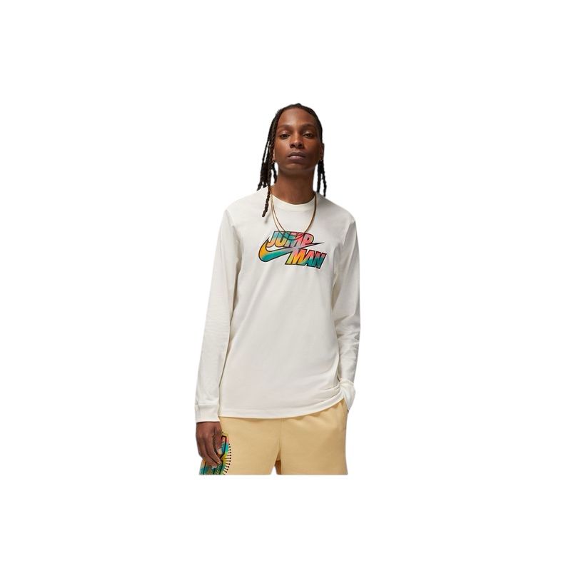 T shirt Manica lunga Jordan White - T-Shirt e Polo - Nike