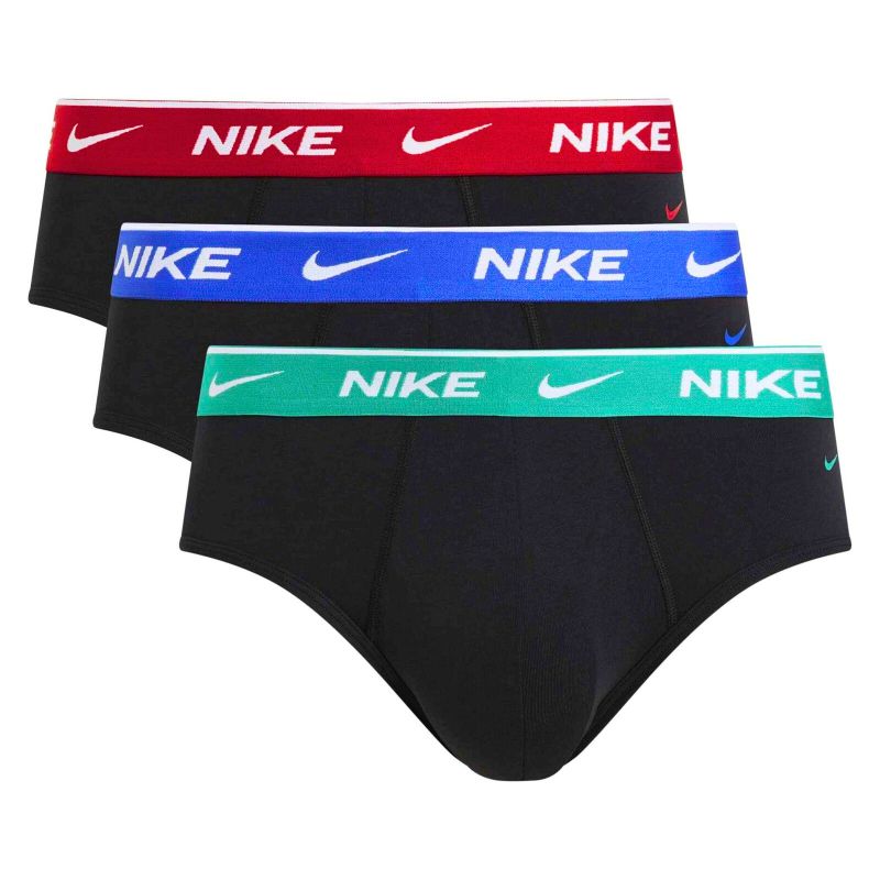 Slip Nike BRIEF 3 PacK Nero verde-rosso- blu - slip - Nike