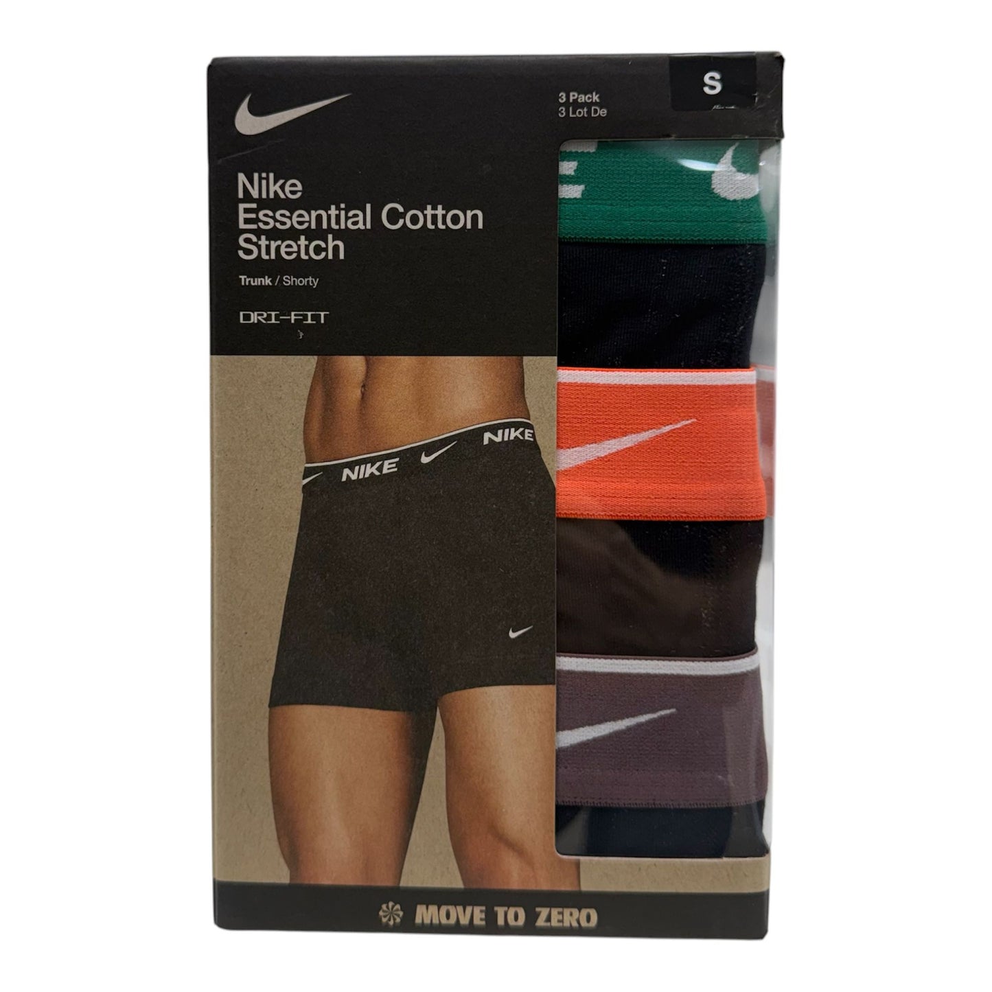 Boxer Nike TRUNK 3PK nero verde arancio marrone - boxer - Nike