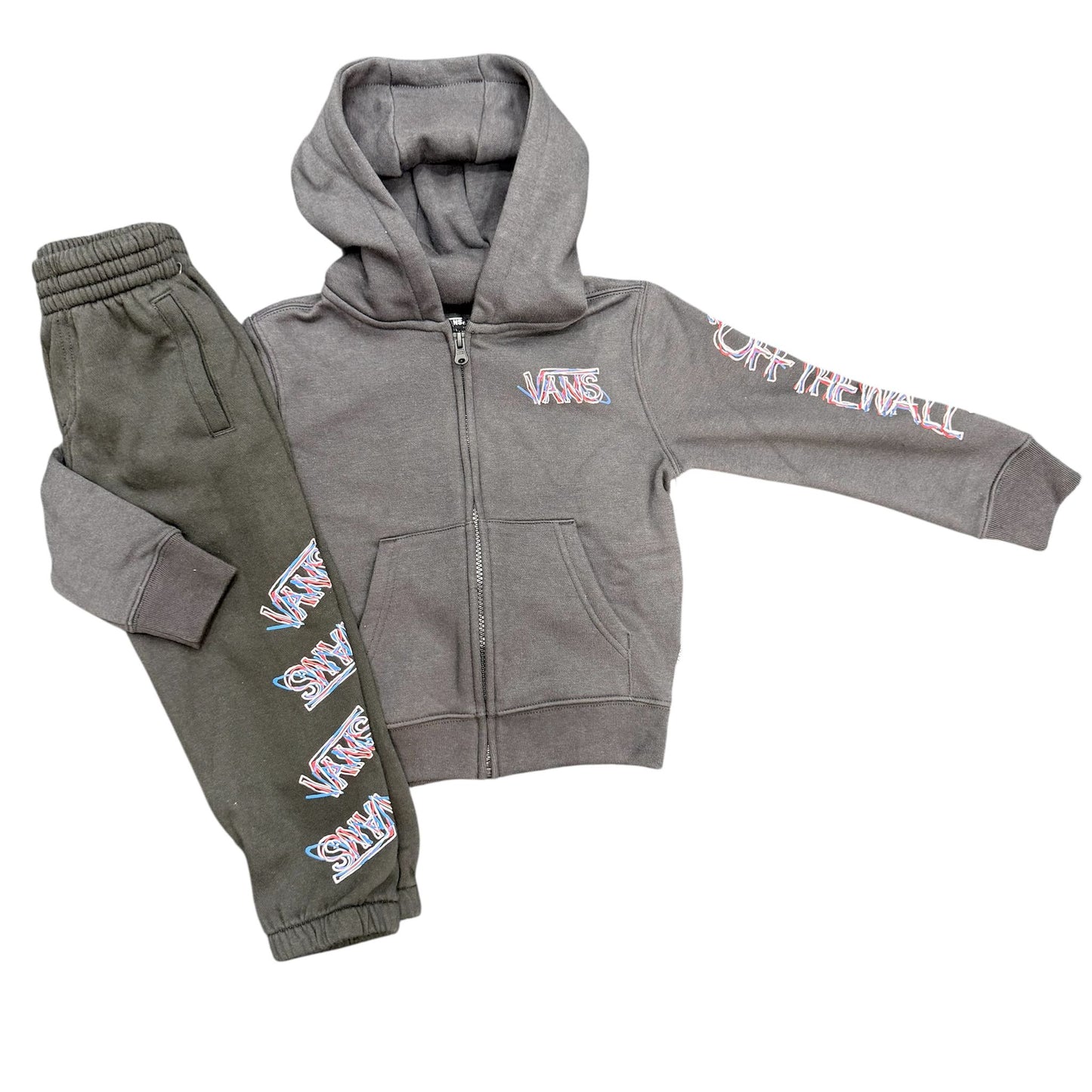 Felpa Vans Scribbled Past Full Zip Black - Tute - Vans