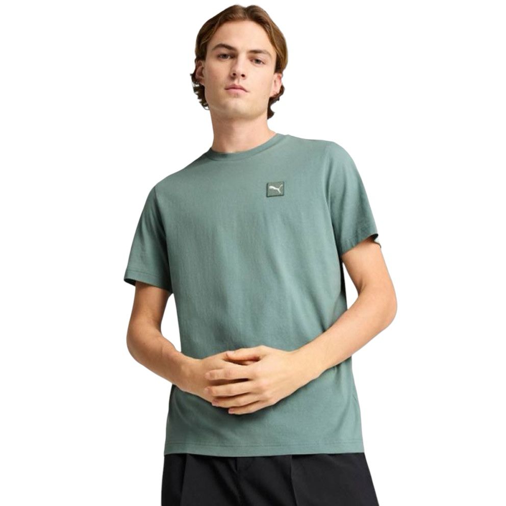 Puma ESS ELEVATED Tee Green - T-Shirt e Polo - puma