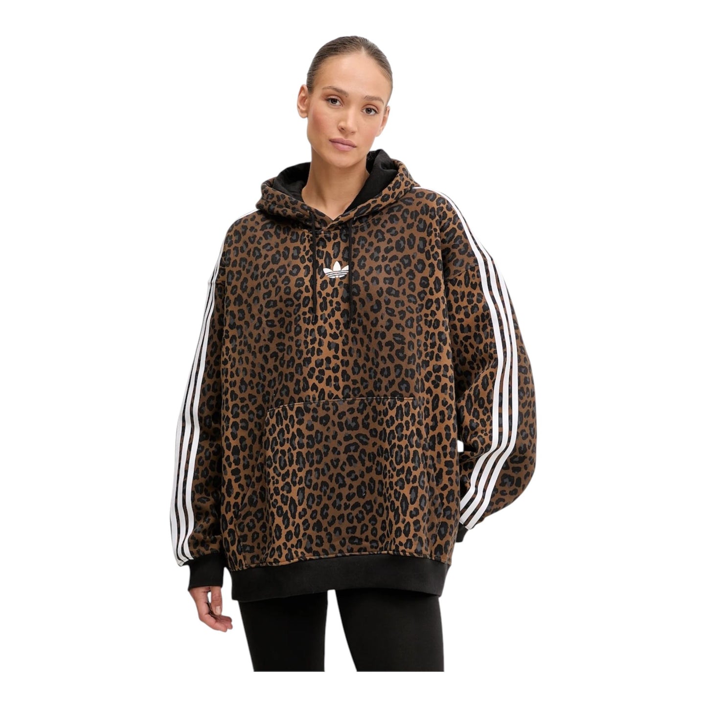 Adidas Graphic Logo Hoodie leopard - Felpe - adidas