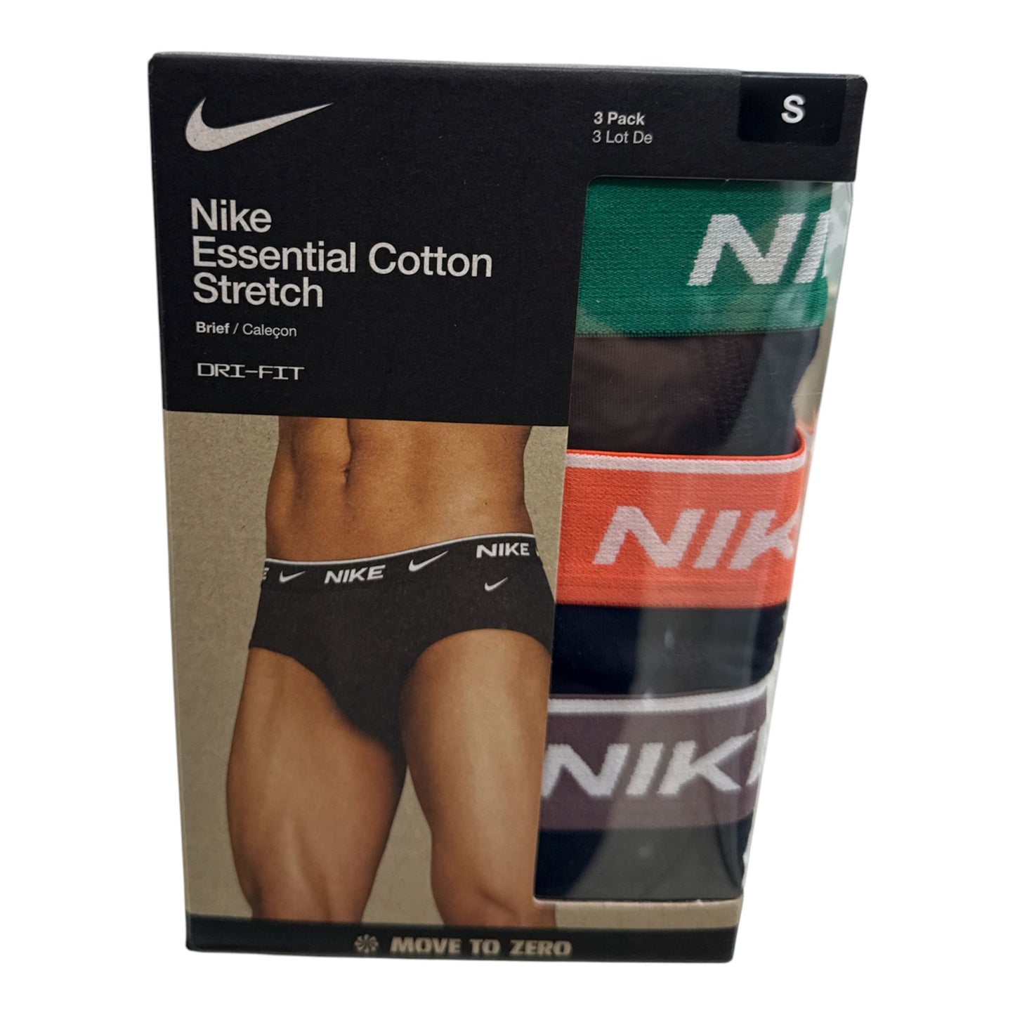 Slip Nike HIP BRIEF 3PK nero verde arancio marrone - slip - Nike