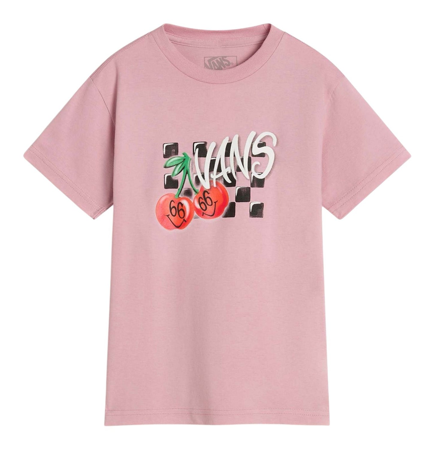 T shirt Vans Checker Cherries SS Pink Dawn - T-Shirt e Polo - Vans