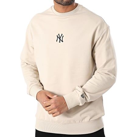 Tuta New era girocollo beige cotone garzato - Felpe - New Era