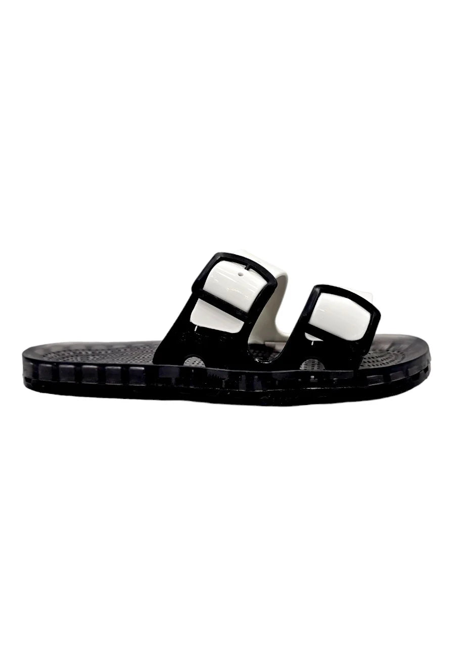 Pantofole Sensi La Jolla Black Fluo Bianco - pantofole - Sensi