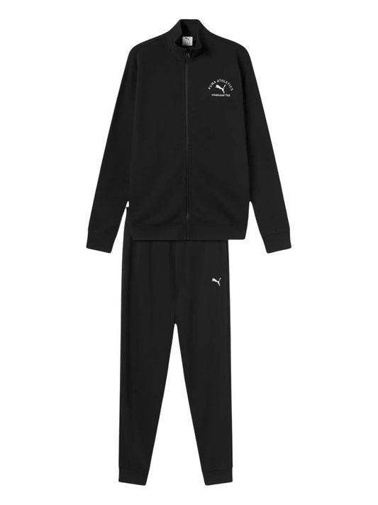 Tuta Puma full zip nera cotone garzato - Tute - puma