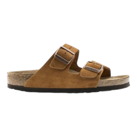 Birkenstock Arizona SFB mink Nubuck Leather  - Calzata Stretta - sandalo - Birkenstock