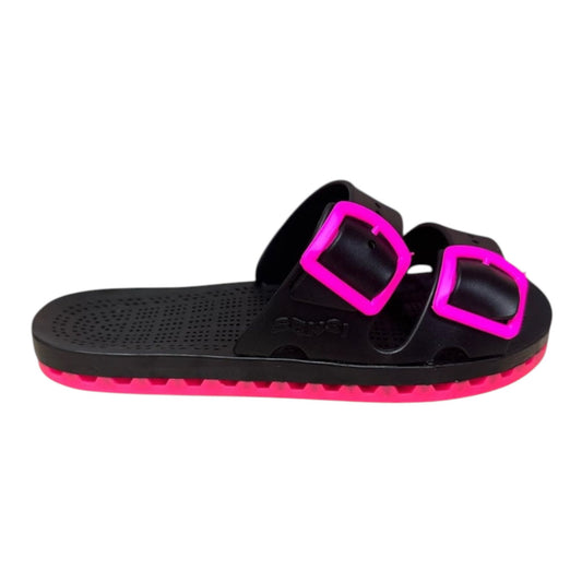 Pantofole Sensi La Jolla Black Fluo Fuxia - pantofole - Sensi