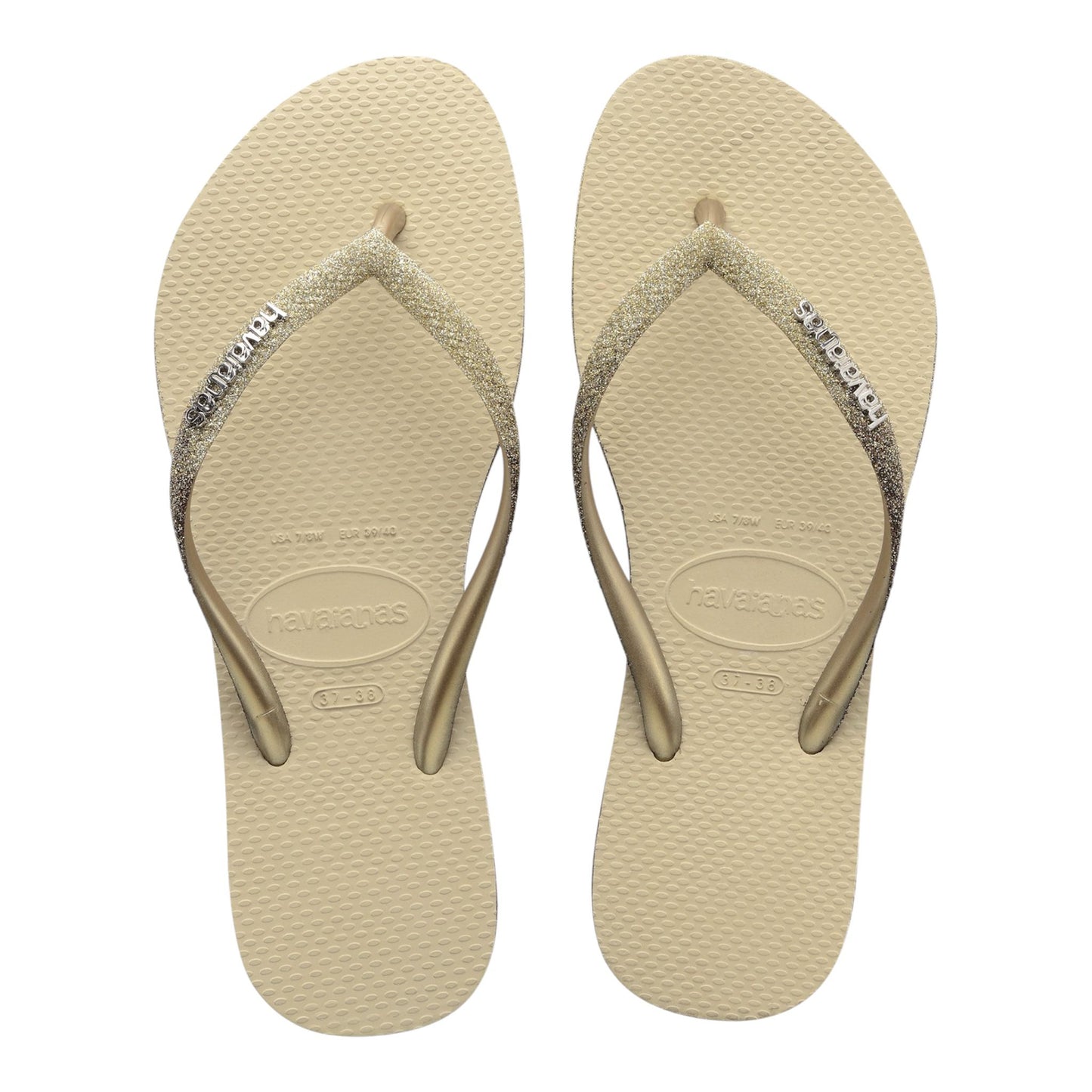 Havaianas Slim Glitter Beige - Infradito - Havaianas