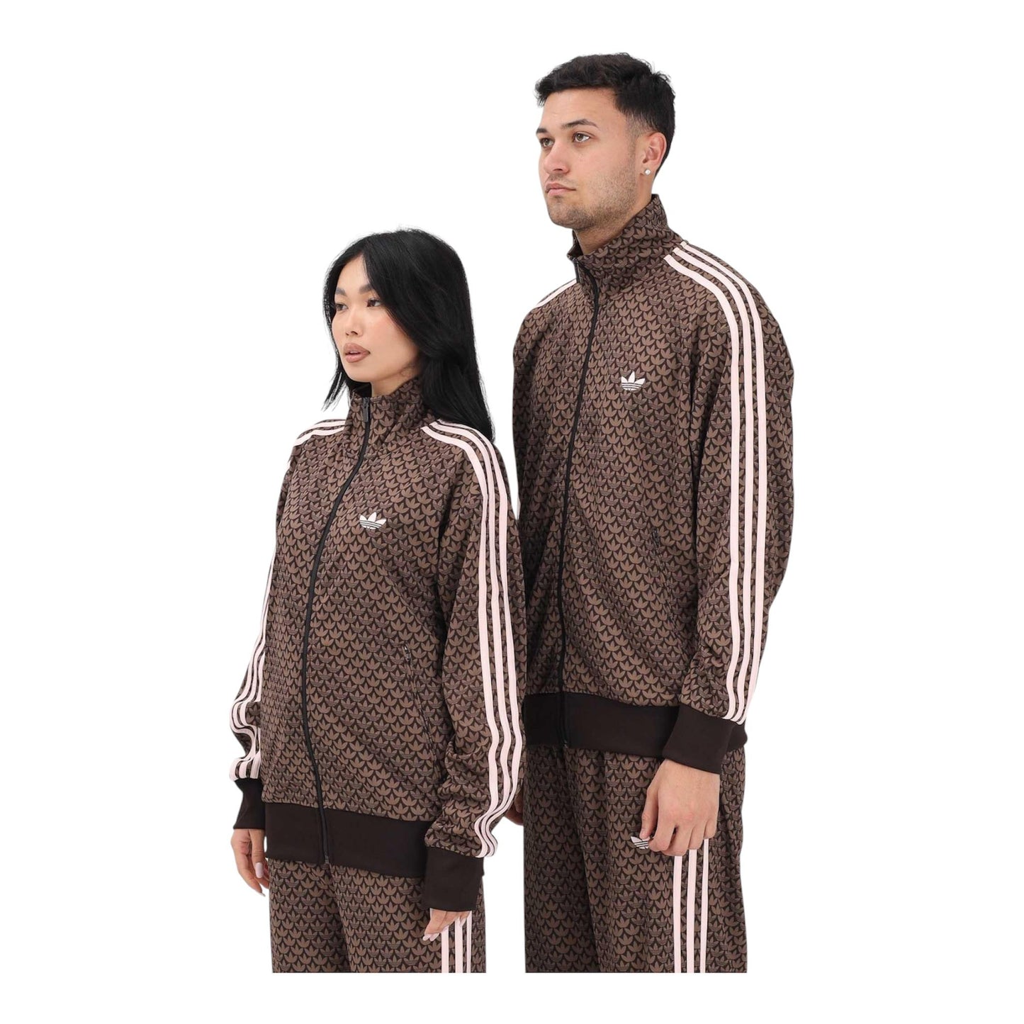 Tuta Adidas Monogram marrone rosa - Tute - adidas