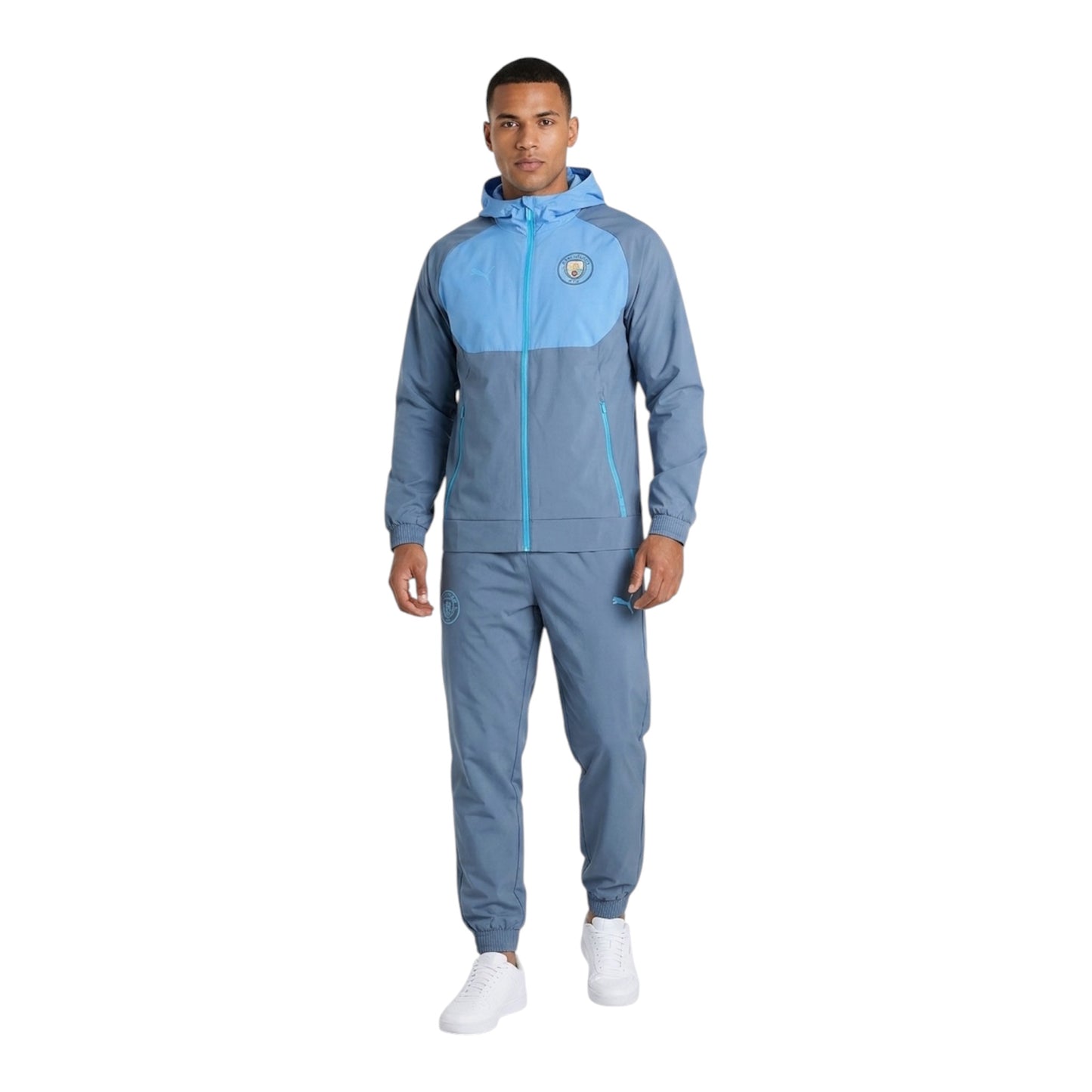 Tuta Puma Calcio Microfibra Manchester City Grey Blu - Tute - puma
