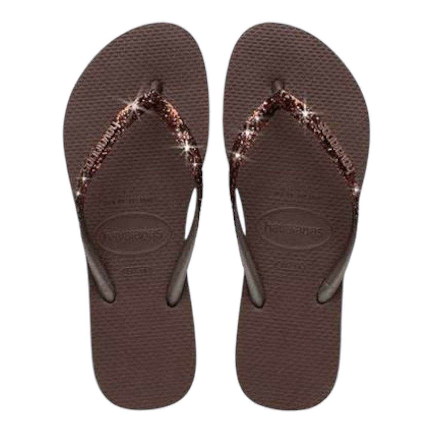 Havaianas Slim glitter Dark Brown -  - Havaianas