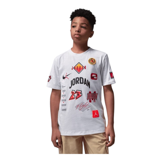 T shirt Jordan ragazzo  DYNASTY PATCH bianca - T-Shirt e Polo - Jordan