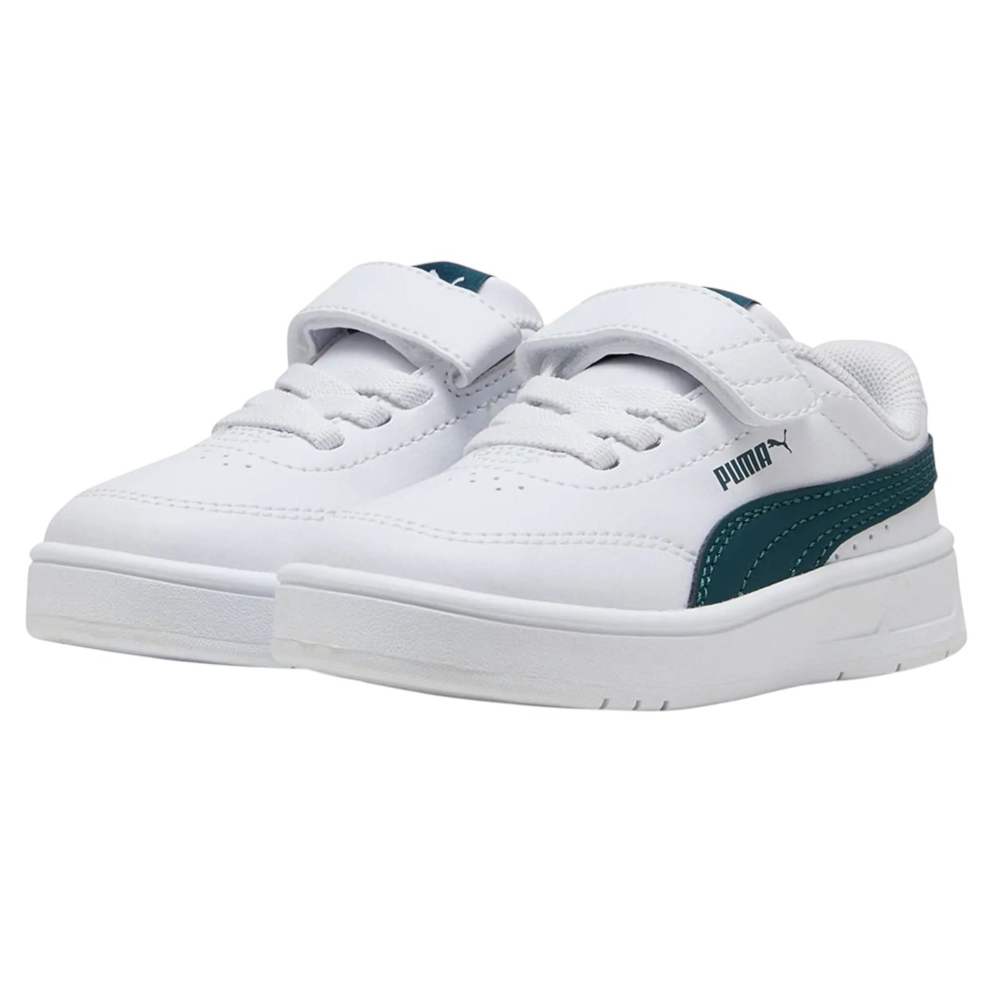 Puma Court Classic Clean bianco verde scuro - Scarpe - puma