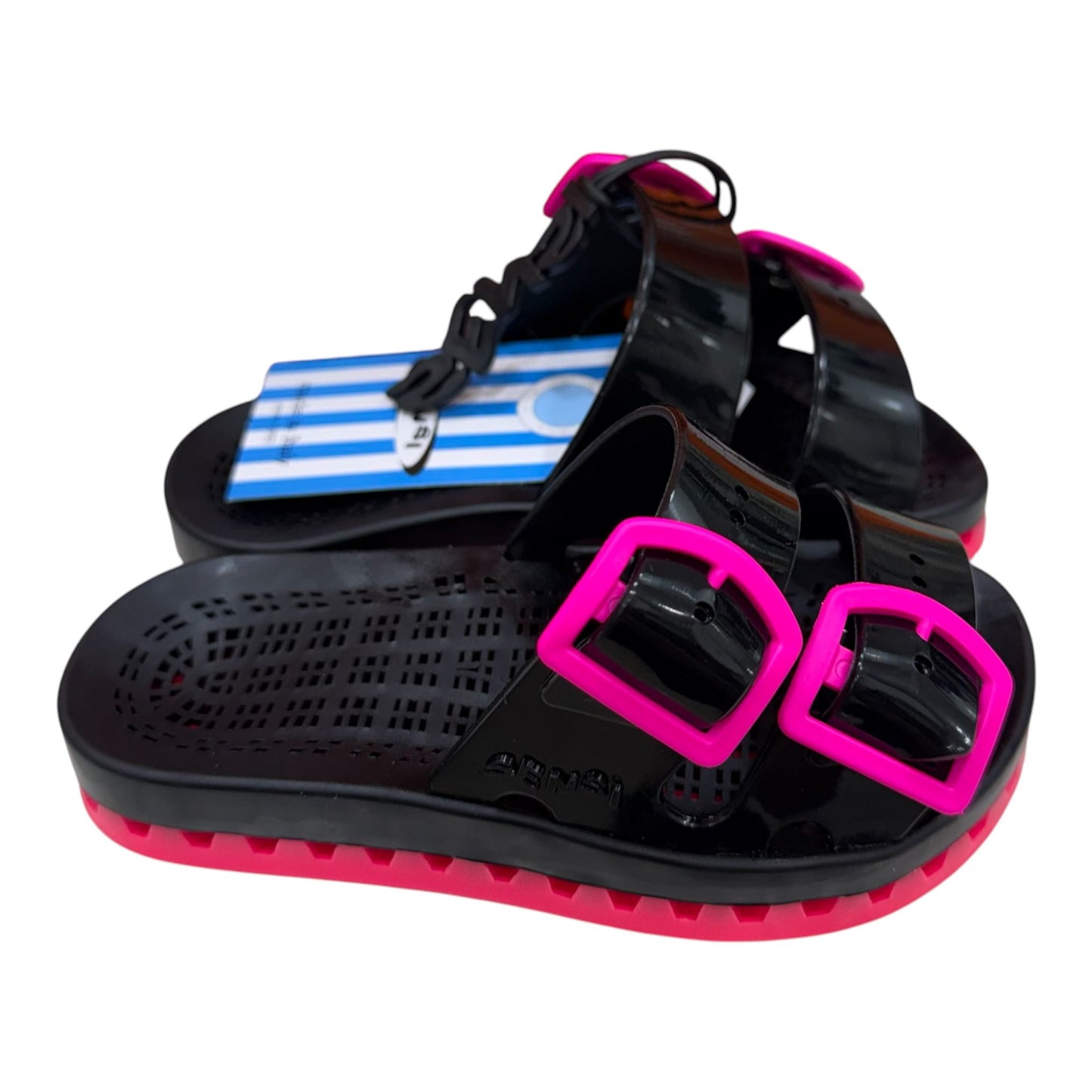 Pantofole Sensi La Jolla Black fluo Kids Fuxia - pantofole - Sensi