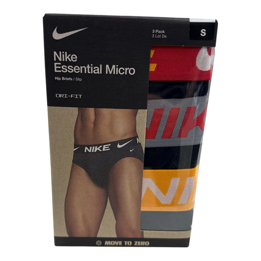 Slip Nike HIP BRIEF 3PK Nero Arancio - slip - Nike