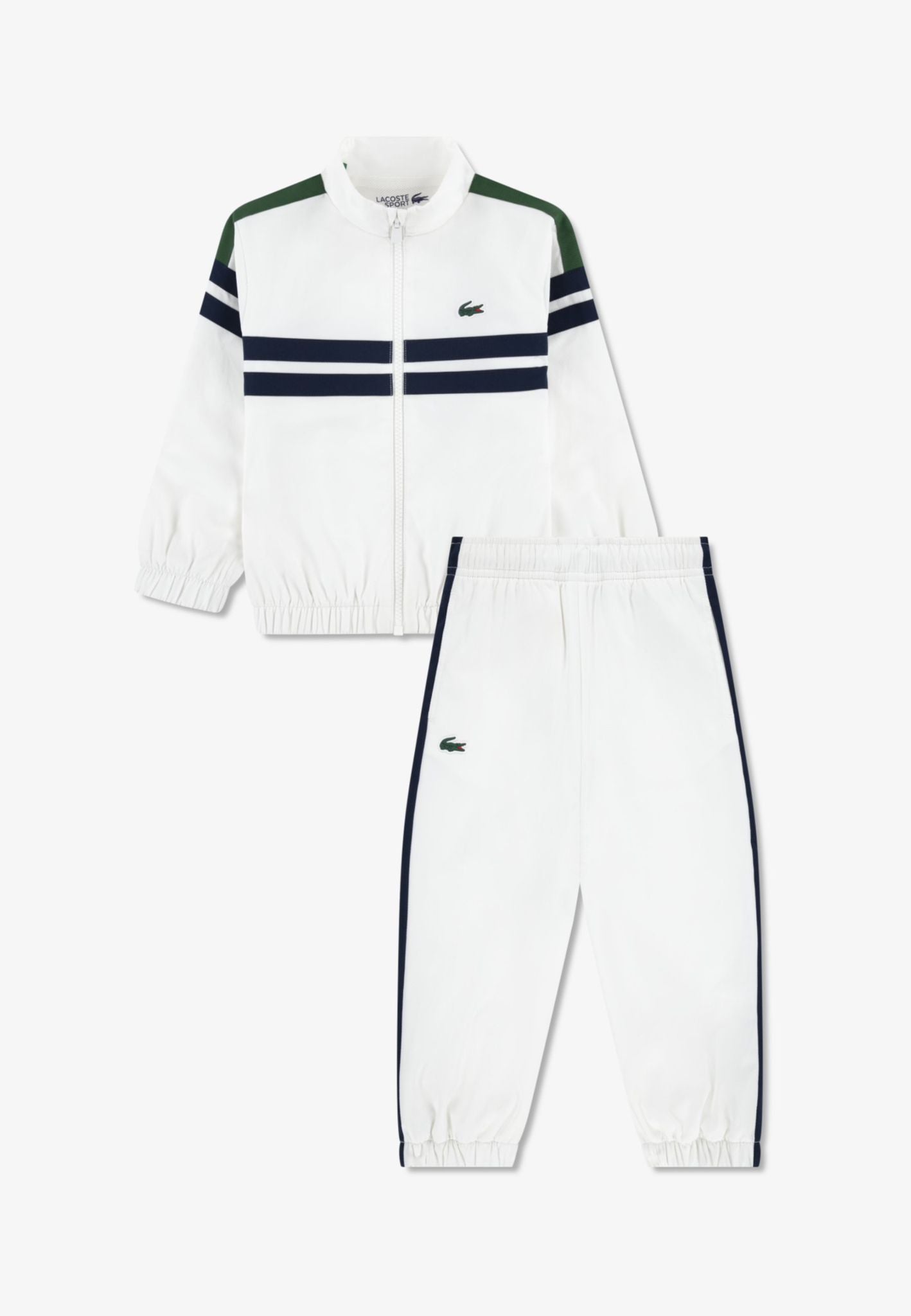 Tuta Lacoste Bianco microfibra LCB UD FRONT STRIPE TRACK - Tute - Lacoste