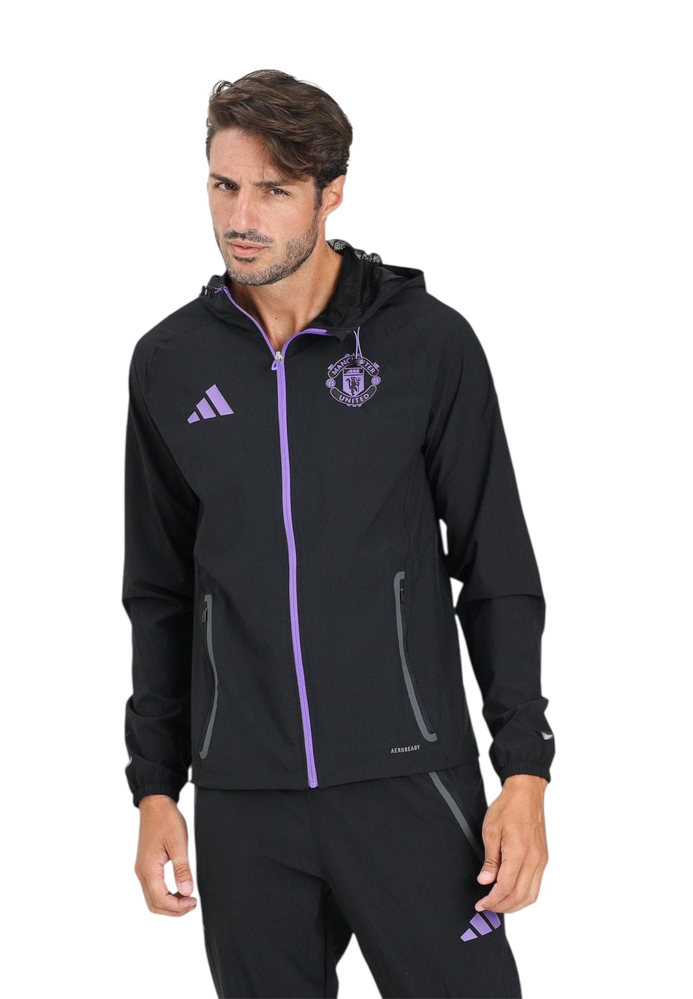 Tuta Manchester United  Nero Viola - Tute - adidas