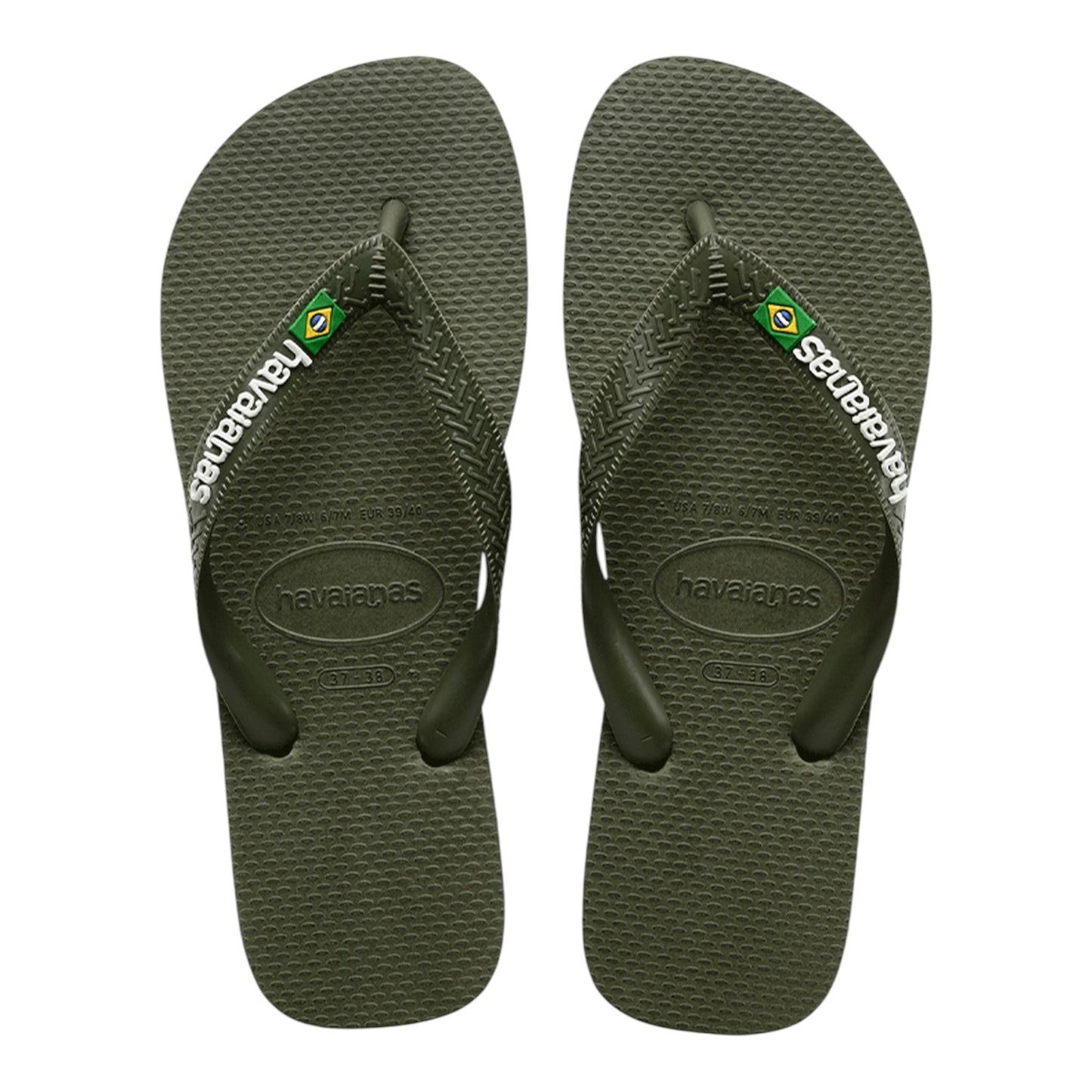 Havaianas Brasil logo Verde Olive - Infradito - Havaianas