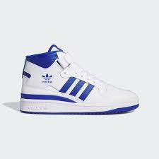 Adidas Forum Mid  white royal blu